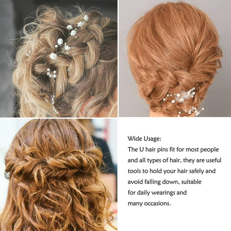 Hair Accessories For Women 200 Pcs Bobby Pins With Storage Box Black & Brown  Blonde Bobby Pins For Wedding Hairstyles, Girls Kids Hair (Brown) 
