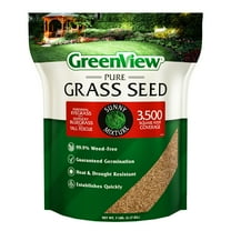 GreenView Pure Grass Seed Sunny Mixture, 7 lb. Bag – Covers up to 3,500 sq. ft.