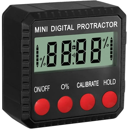 

Digital Inclinometer Angle Protractor 4 * 90° Accurate Level Box with Magnetic Base Backlight Angle Finder Bevel Level for Woodworking Construction Machinery