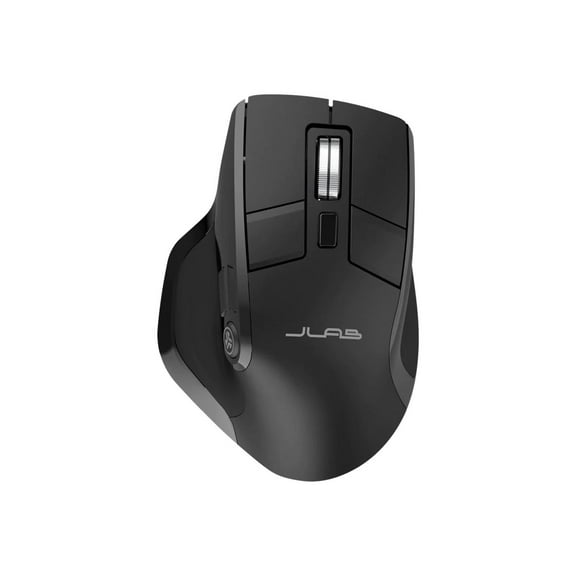 JLab Epic  Mouse, Right-Handed,  Optical, 9 buttons, Wireless - 2.4 GHz, Bluetooth 5.2, USB wireless receiver, Black