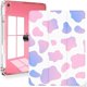 thumbnail image 1 of wonima44 Feams for iPad (A16) 11th Generation 11 Inch 2025, iPad 10th Generation Case 10.9 Inch 2022, Slim iPad A16 Case Clear Back Cover with Pencil Holder & Auto Sleep, Pink Cow Print, 1 of 1