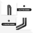 thumbnail image 4 of Miangastore 4 Pcs Supports d'Angle en L Réglables avec Fente Unique pour Installation de Meubles, 4 of 8