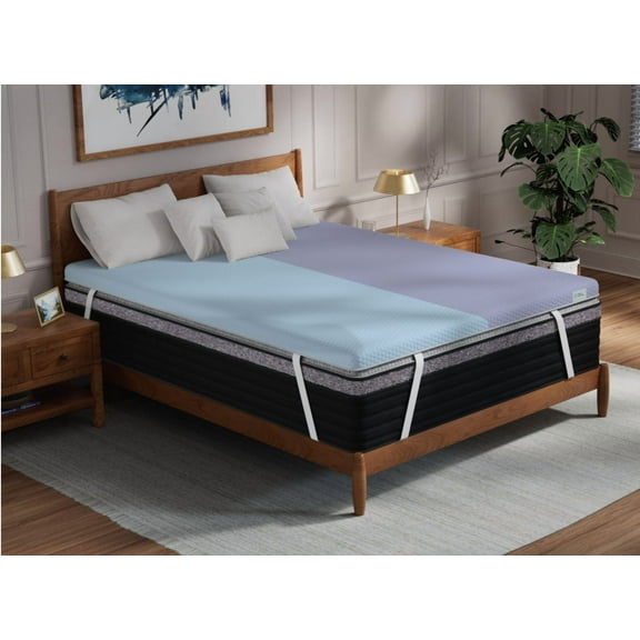 Helix Dual Comfort Mattress Topper with GlacioTex, Queen