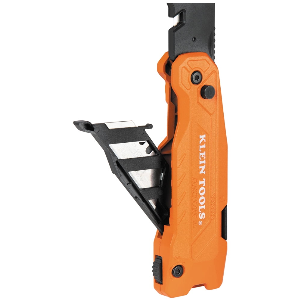 Klein Tools 44306 FLICKBLADE 2-in-1 Utility Knife & Scraper with Blade