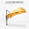 thumbnail image 5 of PURPLE LEAF 8' X 8' Patio Umbrella for pool 7' High Offset Cantilever Umbrella for Poolside, 360° Rotation Outdoor Umbrella, Yellow, 5 of 13
