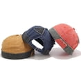 thumbnail image 5 of Xiao Hua Gorra de algodón lavada sin visera con parche elegante para hombre, gorra de marinero Docker negra, 5 of 5