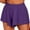 Purple, variant on Audhol Skirt with Shorts Underneath Women's Casual Everyday Waist Loose Shorts Skirt Shorts for Women Black L