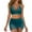 Dark Green, variant on Tankini Swimsuits for Women High Wasited Solid Color Bikini 3Pcs Set Swimsuits Cruvy Mesh Swim Skirt Fashion Swimwear Army Green S