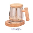 thumbnail image 3 of Taza mezcladora eléctrica, taza automezcladora, taza de vidrio mezcladora automática, taza calefactable por USB Champán, 3 of 9