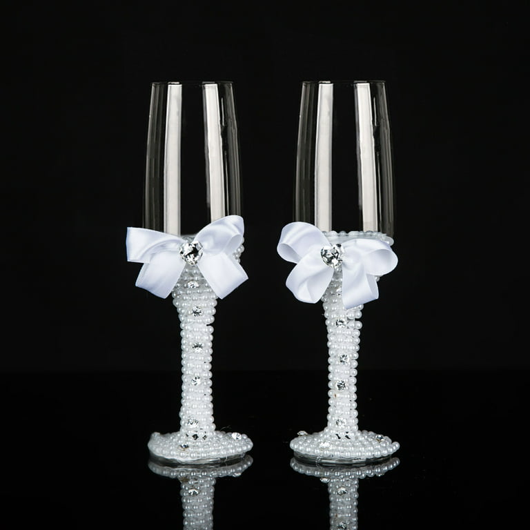 ELEGANTPARK Wedding Gifts for Bride Champagne Flutes Tumbler