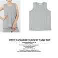 thumbnail image 3 of Post Shoulder Surgery Vest, Easy Dressing, Universal Fit, Enhanced Recovery, Soft Cotton, Sleeveless  Top, with Full Side Opening, for Post Surgery Recovery for Men and Women, 3 of 8