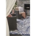 thumbnail image 2 of Nourison Aloha Indoor/Outdoor Ivory/Navy 6' x 9' Area Rug, (6x9), 2 of 13