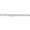 thumbnail image 3 of White Sterling Silver chain Rolo 24 in 5 mm 5mm Fancy, 3 of 5
