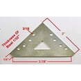 thumbnail image 2 of 4 x 0.75 in. Corner Steel Brace, Zinc Plated, 2 of 4