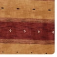 thumbnail image 3 of Rugsotic Carpets Handmade Rugs Hand Knotted Loom Rectangle 3'x5' Red Gold Wool for Indoor Use, 3 of 5