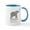 White/Blue Inside, variant on CafePress - Elephants Make Me Happy - 11 oz Ceramic Mug - Novelty Coffee Tea Cup