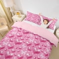 thumbnail image 3 of Erosebridal 3D Loves Pattern Twin Bedding,Cartoon Butterflies Silhouette Duvet Cover Set For Girls Teens 2 Pieces,No Comforter,Reversible, 3 of 6