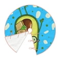 thumbnail image 3 of Bingfone Christmas Tree Skirt Mat Christmas Decoration Interior 30"-Avocado With Glasses, 3 of 8