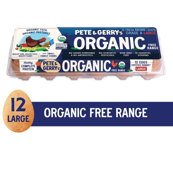 Pete & Gerry's Organic Eggs Large 12 Ct