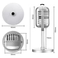 thumbnail image 4 of Microphone Vocal Dynamique Rétro Classique, Micro Vintage, Support Universel pour Performance en Direct, Karaoké, Enregistrement en Studio, Or, 4 of 5