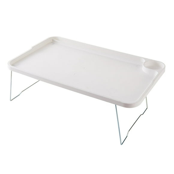Clearance! Wire Shelving Clearance Bed with Laptop Table Lazy Small Table Student Dormitory Table Folding Table Folding Dresser Small Dining Table White