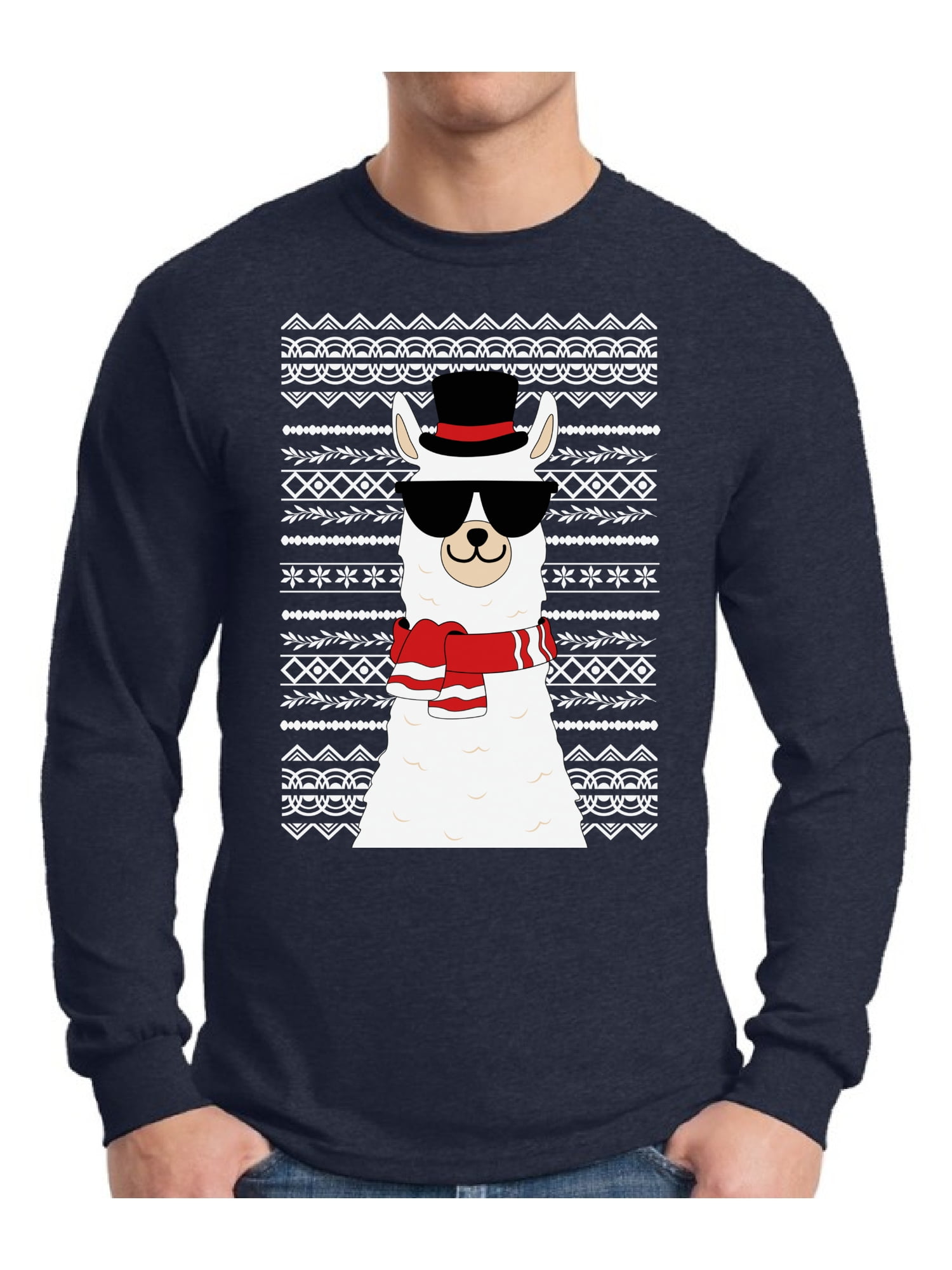 Awkward Styles Llama Christmas Sweatshirt Ugly Llama Christmas Sweater Xmas Gifts 