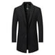 thumbnail image 1 of Ceisia Warm Structured Men's Slim Fit Mid-Length Wool Blend Notch Lapel Coat Gift, 1 of 8