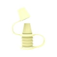 thumbnail image 2 of Water Bottle Cap, Silicone Topper for Food Pouch, No Spill Spout Adapter Turn Water Bottle into Sippy Cups, Protects Mouth (Yellow), 2 of 7