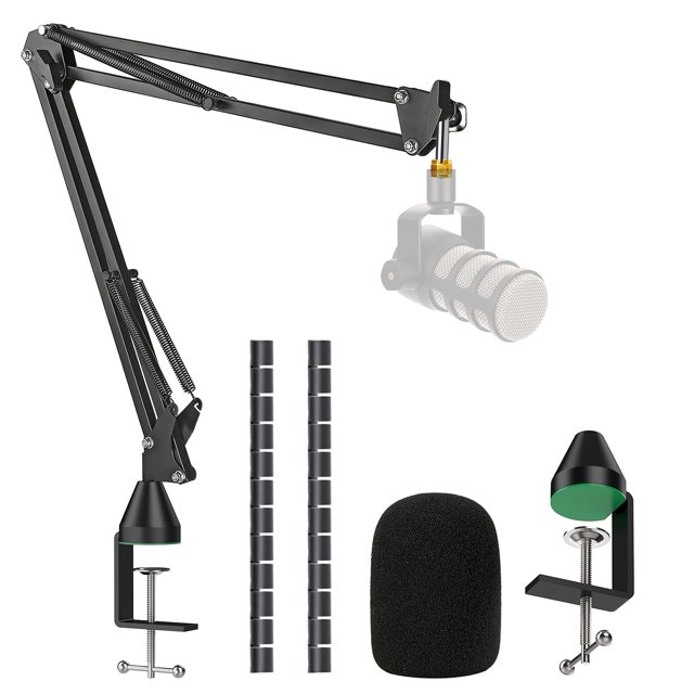 Soporte para micrófono YOUSHARES Rode Podmic con filtro antipop y espuma