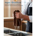 thumbnail image 6 of Utopia Towels Kitchen Bar Mops 16 x 19 Inches, 100% Cotton Super Absorbent Ribbed Bar Towels, Multi-Purpose Cleaning Towels for Home and Kitchen Bars 12 Pack Brown, 6 of 9
