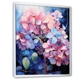 thumbnail image 2 of Designart "Blooming Hydrangea In Blue And Purple I" Hydrangea Floater Framed Wall Art Living Room, 2 of 5