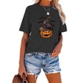 thumbnail image 5 of XCHQRTI Pumpkin Shirt for Women Vintage Halloween Tshirt Graphic Shirts Funny Retro Short Sleeve Tops, 5 of 8