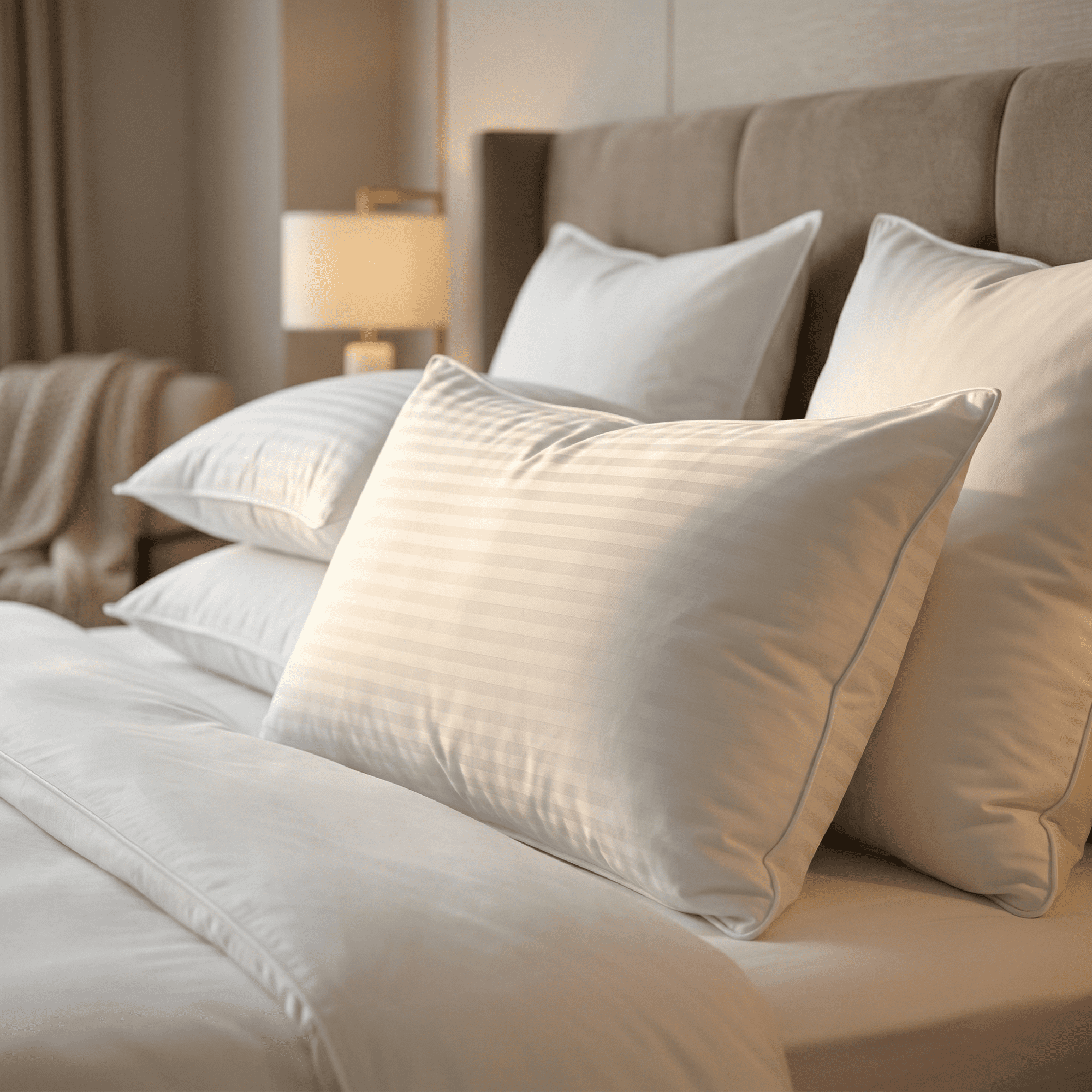 East Coast Bedding Balanced Dream 50/50 Goose Down & Feather Pillow, Medium Firm Side Sleeper, 100% Cotton, Standard, 1-Pack