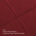 thumbnail image 2 of JML Ensemble de Literie 10 Pcs Matelassé Diamant avec Draps, Cal Très Grand, Bourgogne, 2 of 5