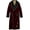 Marron, variant on Smoking Jacket Red Long Velvet Gown for Men English Vintage Gentleman Belted Robes