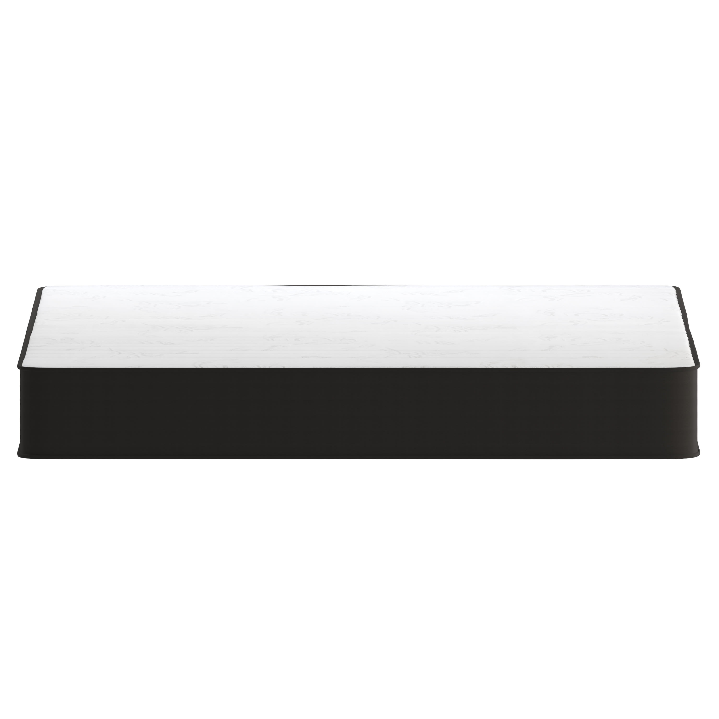 Emma + Oliver Premium Comfort 8" Queen Size Medium Firm Hybrid Innerspring Mattress in a Box with Knitted Fabric Top and CertiPUR-US Certified Foam