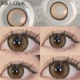 thumbnail image 1 of Lentes de contacto de colores para miopía, lentes de contacto cosméticas con dioptrías, negro, gris, ojos anuales, maquillaje de pupila hermosa, 2 unids/lote por par, 1 of 3