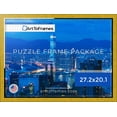 thumbnail image 3 of ArtToFrames 27.2x20.1 Inch - 69x51 CM Yellow Puzzle Frame for 631 piece Puzzles.1.00 Inch Custom Wood Puzzle Frames, Yellow - Comes with Economy Acrylic, 3 of 6