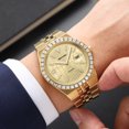 thumbnail image 3 of SKMEI Watches for Men,Luxury Round Big Face Business Dress Analog Quartz Mens Wristwatch Gifts for Men, 3 of 6