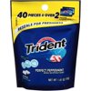 Trident Perfect Peppermint Sugar Free Gum, 40 count, 1.97 oz