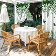 thumbnail image 4 of Outdoor Curtains for Patio Waterproof, Green Spring Botanical Outdoor Privacy Panels Grommet, Weeping Eucalyptus Butterfly Blackout Outside Curtains for Porch/Cabana/Pergola/Gazebo 54"x95", 1 Panel, 4 of 8