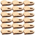 thumbnail image 2 of 50 Uds. De adornos de madera con formas de corazón, rodajas artesanales de madera sin terminar, 2 of 6