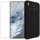 thumbnail image 1 of wonima11 Case for ZTE Nubia Z50S Pro + Glass Screen Protector Tempered Film - Transparent Silicone Soft Flexible Bumper Shockproof TPU Protective Cover Shell for ZTE Nubia Z50S Pro (Black), 1 of 1