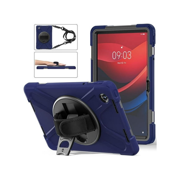 Case for Lenovo Tab M11 11 inch 2024 / Lenovo Tab K11 LTE 11 inch 2024 Model TB330FU TB330XU TB-331FC Protective Cover with S Pen Holder Stand Hand/Shoulder Strap