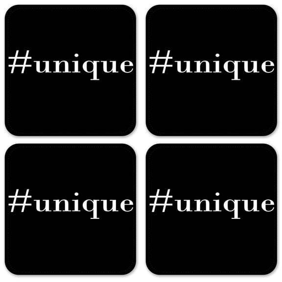 Vinyl Drink Coasters - Set of 4 - #Unique