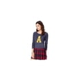 thumbnail image 1 of Aeropostale - Suéter recortado para mujer, azul, mediano, 1 of 2