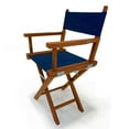 thumbnail image 2 of LuXeo Russell Teak Director Folding Chair, Navy, 2 of 5