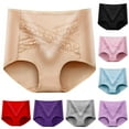 thumbnail image 6 of Matoen Women's Underwear Cotton Tummy Control High Waisted Lace Underwear Soft Breathable Full Coverage Panties, 6 of 6