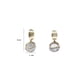 thumbnail image 3 of Aretes en oro laminado e incrustación de cristal estilo diamante Sporty Fast Aretes en oro laminado e incrustación de cristal estilo diamante, 3 of 6