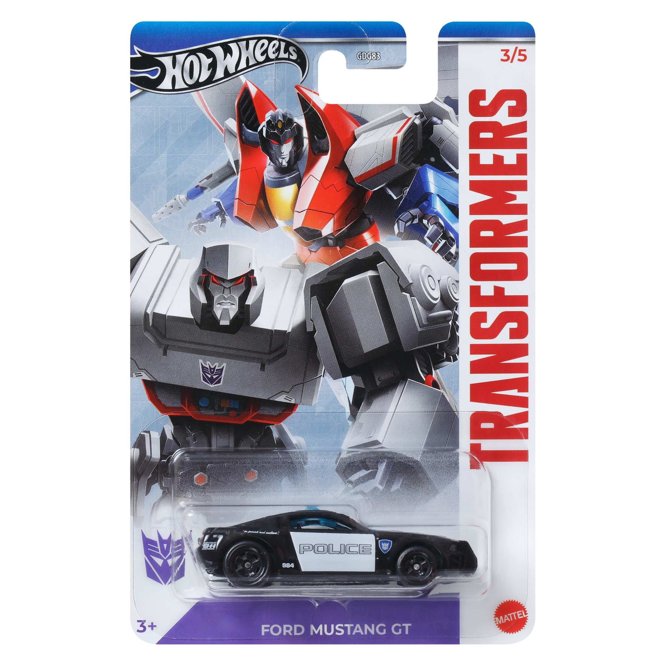 Hot Wheels Transformers 1:64 Scale Toy Car (Styles May Vary